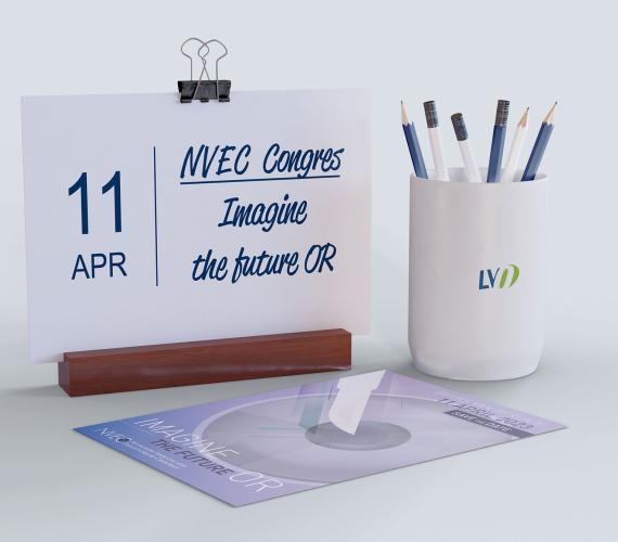 Aankondiging met een kalender of agenda voor het NVEC Congres 2023