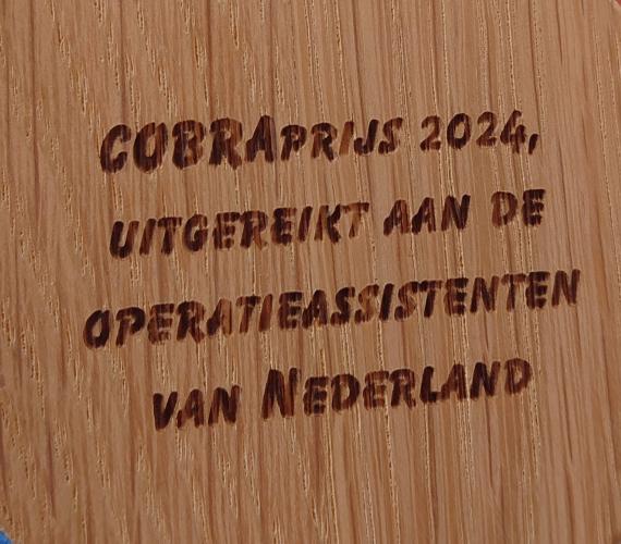 COBRAprijs 2024 voor operatieassistenten van Nederland