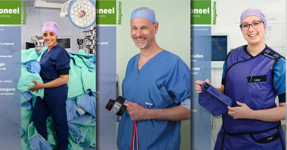 Enkele covers van Operationeel, het magazine voor operatieassistenten