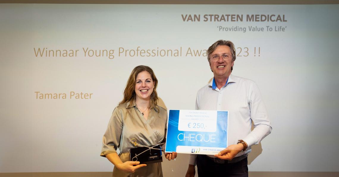 Tamara Pater en Ron op de Weegh met de Young Professional Award